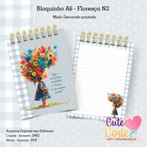 Bloquinho A6 - Floresça N2
