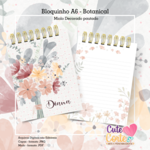 Bloquinho A6 - Botanical