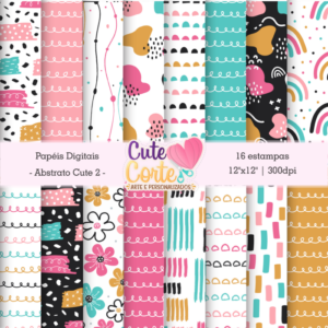 Kit Digital – Abstrato Cute – N2