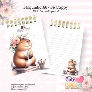 Bloquinho A6 - Be Cappy