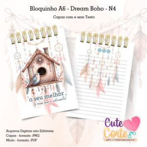 Bloquinho A6 – Dreamy Boho N4