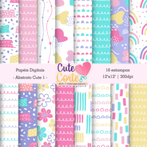 Kit Digital – Abstrato Cute – N1