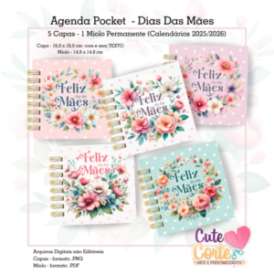 Pack Agenda Pocket – Dia Das Mães (Permanente)