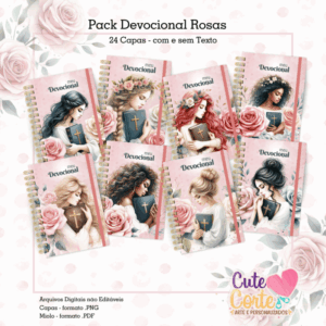 Pack Devocional - 24 Capas + 2 miolos ( Pautado / Detalhado)
