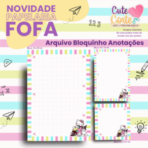 Pack Papelaria Fofa - Bloquinhos - San Rio