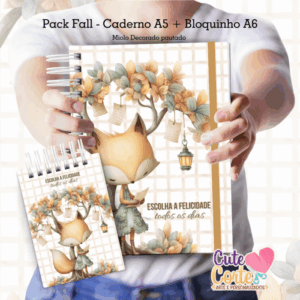 Pack Fall - Caderno Pautado A5 + Bloquinho A6