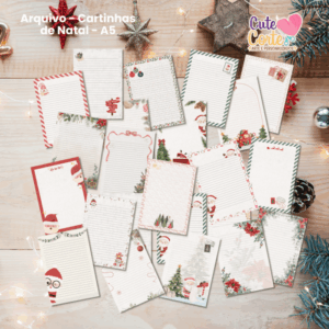 Cartinhas de Natal - PNG + PDF (80 modelos)