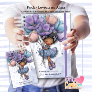 Caderno Pautado A5 + Bloquinho A6 – Leveza na Alma