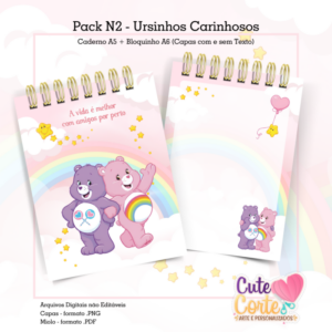 Bloquinho A6 - Ursinhos Carinhosos N2