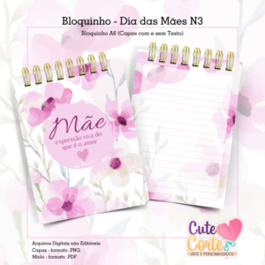 Bloquinho A6 - Dia das Mães N3 - Mãe é amor