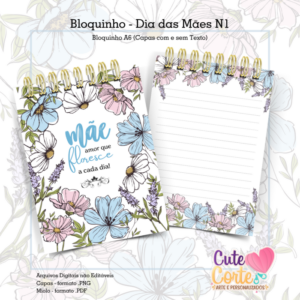 Bloquinho A6 - Dia das Mães N1 - Amor que Floresce