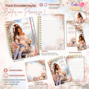 Confie no Processo N1 - Caderno Pautado A5  + Bloquinho A6 + Extras