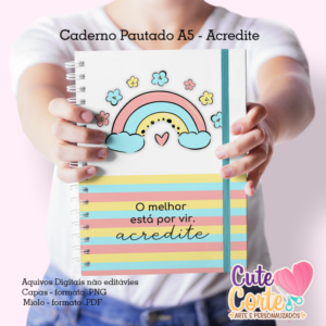 Acredite - Caderno A5 + Bloquinho A6