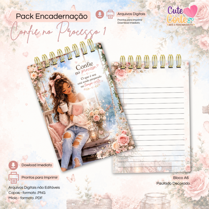 Confie no Processo N1 - Caderno Pautado A5 + Bloquinho A6 + Extras - Imagem 2