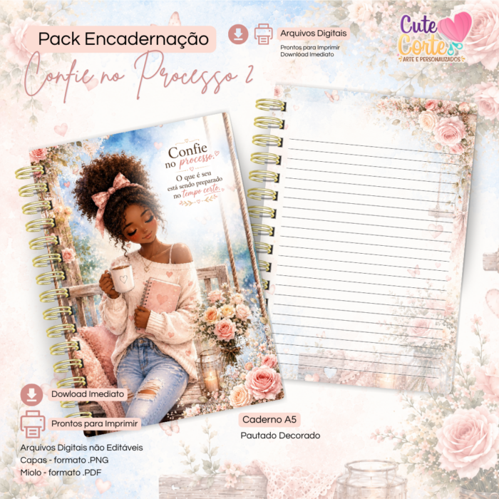 Confie no Processo N2 - Caderno Pautado A5 + Bloquinho A6 + Extras - Imagem 4