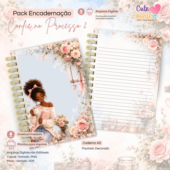 Confie no Processo N2 - Caderno Pautado A5 + Bloquinho A6 + Extras - Imagem 3