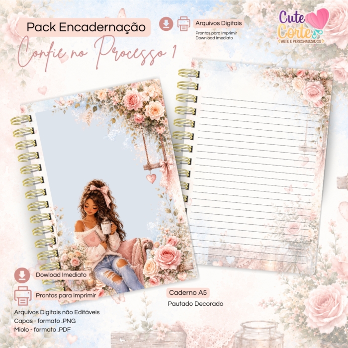 Confie no Processo N1 - Caderno Pautado A5 + Bloquinho A6 + Extras - Imagem 4