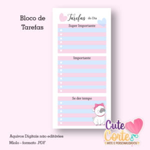 Diário de Viagem - Bloco de Tarefas 9 x 19,5cm