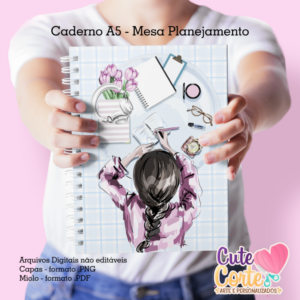 Mesa Planejamento - Caderno A5 + Bloquinho A6