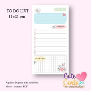Coelho Cute - To do List 11x21cm