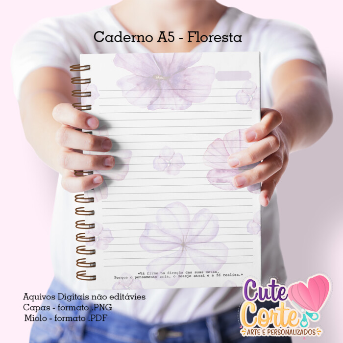 Floresta - Caderno Frases Morivacionais A5 + Bloquinho A6 - Imagem 3