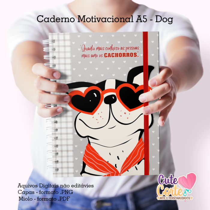 Dog 2 - Caderno A5 + Bloquinho A6