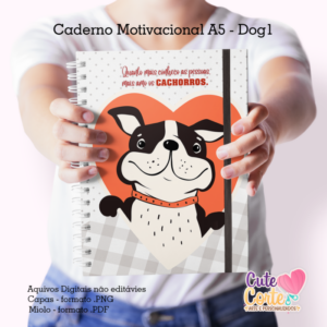 Dog 1 - Caderno A5  + Bloquinho A6