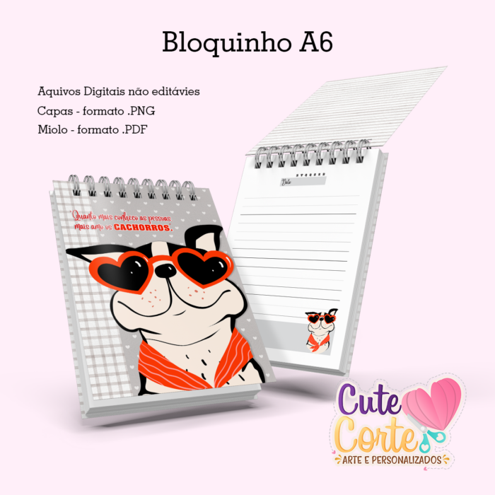 Dog 2 - Caderno A5 + Bloquinho A6 - Imagem 3