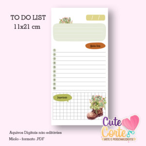 Bota - To do List 11x21cm