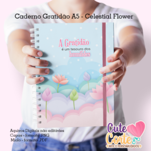Celestial Flower - Caderno A5 + Bloquinho A6 + Planejamento A4