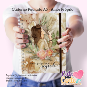 Amor Próprio - Caderno A5 + Bloquinho A6