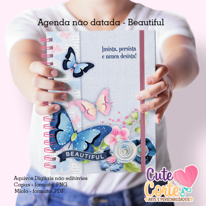 Beautiful - Caderno A5 + Bloquinho A6