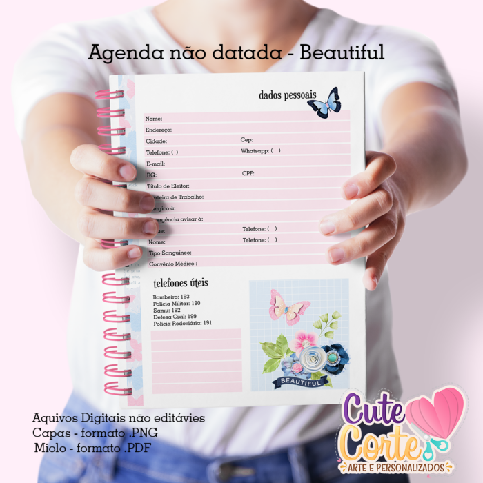 Beautiful - Caderno A5 + Bloquinho A6 - Imagem 2