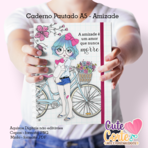 Amizade - Caderno A5 + Bloquinho A6