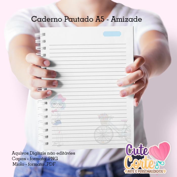 Amizade - Caderno A5 + Bloquinho A6 - Imagem 3