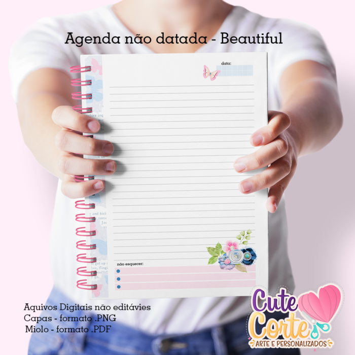 Beautiful - Caderno A5 + Bloquinho A6 - Imagem 3
