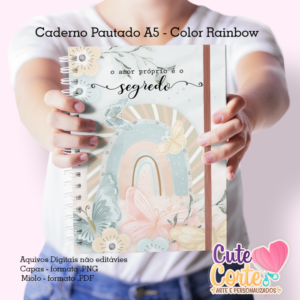 Color Rainbow - Caderno A5 + Bloquinho A6