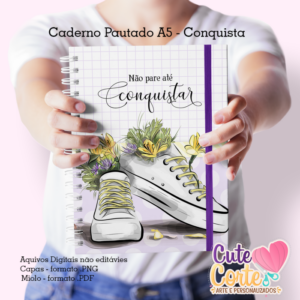 Conquista - Caderno A5 + Bloquinho A6