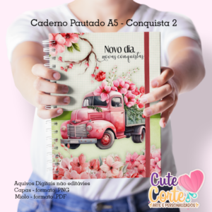 Conquista 2 - Caderno A5 + Bloquinho A6 + Planejamento A4