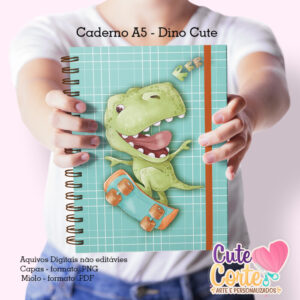 Coleção Dino - 5 Cadernos A5 + 5 Bloquinhos A6