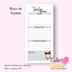 Dog - Bloco de Tarefas 9 x 19,5cm