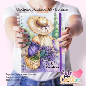 Acredite nos seus Sonhos - Caderno A5 + Bloquinho A6