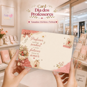 Pack CARDS Professores N1 - Cards 10x14cm e 7x10cm - PNG e PDF