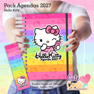 Pack Hello Kitty A5 - 5 Capas / 6 Miolos