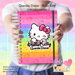 Hello Kitty - Querido Diário A5 _ Marcador de página
