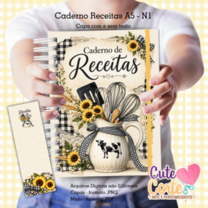 Caderno Receitas A5 - N1